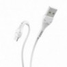 Καλώδιο σύνδεσης Hoco X37 Cool Power USB σε Micro USB Fast Charging 2.4A Λευκό 1m