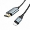 Καλώδιο Σύνδεσης Hoco UA15 Lightning σε HDMI 1080P HD 3.3V  Μαύρο 2m