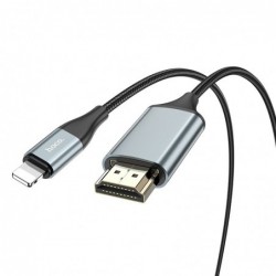 Καλώδιο Σύνδεσης Hoco UA15 Lightning σε HDMI 1080P HD 3.3V  Μαύρο 2m