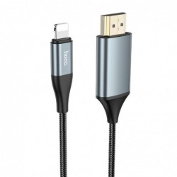 Καλώδιο Σύνδεσης Hoco UA15 Lightning σε HDMI 1080P HD 3.3V  Μαύρο 2m