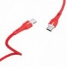 Καλώδιο σύνδεσης Hoco X45 Surplus USB-C σε USB-C 3.0A με Ένδειξη LED για φόρτιση και μεταφορά δεδομένων Κόκκινο 1,8m