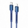 Καλώδιο σύνδεσης Hoco X71 Especial PD 20W 3A USB-C σε Lightning  με Εύκαμπτο Βύσμα και Braided  Καλώδιο Μπλέ 1m