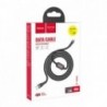 Καλώδιο σύνδεσης Hoco S4 USB σε Micro-USB 2.4A Μαύρο 1.2m με ένδειξη φόρτισης