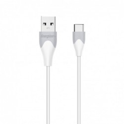 Καλώδιο Σύνδεσης Energizer Bicolor 2.4A USB-C 1.2m Λευκό