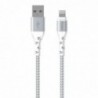 Καλώδιο σύνδεσης Energizer Metal / Braided Nylon σε Lightning Apple Certified MFI 2m Λευκό