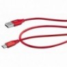 Καλώδιο σύνδεσης Maxcom USB σε USB-C 2.4A Fast Charge Κόκκινο 1μ