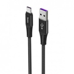 Καλώδιο σύνδεσης Κορδόνι Hoco X22 USB σε USB-C Fast Charging 5.0A Μαύρο 1m