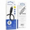 Καλώδιο σύνδεσης Borofone BX47 Coolway USB σε Lightning 2.4A 1μ Μαύρο
