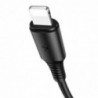 Καλώδιο σύνδεσης Borofone BX47 Coolway USB σε Lightning 2.4A 1μ Μαύρο