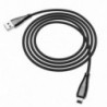 Καλώδιο σύνδεσης Hoco U75 Magnetic USB σε Lightning 3.0A με Μαγνητικό Αποσπώμενο Βύσμα και LED Ένδειξη Μαύρο 1.2m