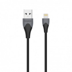 Καλώδιο Σύνδεσης Energizer Bicolor 2.4A Apple Certified MFI 1.2m Μαύρο