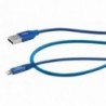 Καλώδιο σύνδεσης Maxcom USB σε Lightning MFI 2.4A Fast Charge Μπλε 1μ