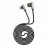 Καλώδιο σύνδεσης Hoco U42 Exquisite Steel USB σε Micro-USB Fast Charging 2.4A Μαύρο 1.2m