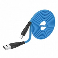 Καλώδιο σύνδεσης Hoco X42 USB σε USB-C 2.4A Fast Charging με Ανθεκτική Σιλικόνη Μπλέ 1m