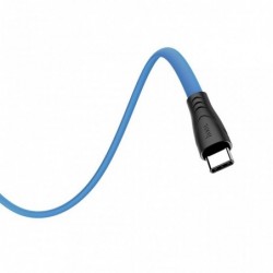 Καλώδιο σύνδεσης Hoco X42 USB σε USB-C 2.4A Fast Charging με Ανθεκτική Σιλικόνη Μπλέ 1m