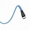 Καλώδιο σύνδεσης Hoco X42 USB σε USB-C 2.4A Fast Charging με Ανθεκτική Σιλικόνη Μπλέ 1m