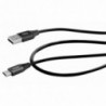 Καλώδιο σύνδεσης Maxcom USB σε USB-C 2.4A Fast Charge Μαύρο 1μ