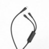 Καλώδιο σύνδεσης Hoco U102 Super 100W 2 σε 1 USB-C σε 2χUSB-C για Γρήγορη Φόρτιση 20V/5A Μαύρο 1.2m