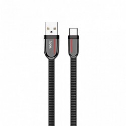 Καλώδιο σύνδεσης Κορδόνι Hoco U74 Grand USB σε USB-C Fast Charging 3.0A 1.2m Μαύρο
