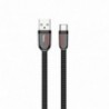 Καλώδιο σύνδεσης Κορδόνι Hoco U74 Grand USB σε USB-C Fast Charging 3.0A 1.2m Μαύρο