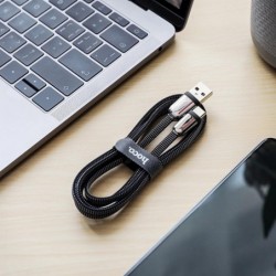 Καλώδιο σύνδεσης Κορδόνι Hoco U74 Grand USB σε USB-C Fast Charging 3.0A 1.2m Μαύρο