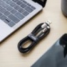 Καλώδιο σύνδεσης Κορδόνι Hoco U74 Grand USB σε USB-C Fast Charging 3.0A 1.2m Μαύρο