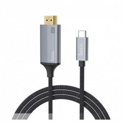 Καλώδιο σύνδεσης Hoco UA13 USB-C σε HDMI Full HD 1.8m Γκρι