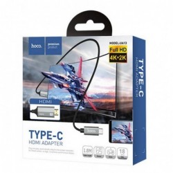 Καλώδιο σύνδεσης Hoco UA13 USB-C σε HDMI Full HD 1.8m Γκρι