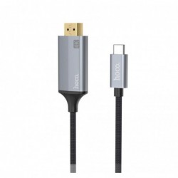 Καλώδιο σύνδεσης Hoco UA13 USB-C σε HDMI Full HD 1.8m Γκρι