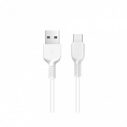 Καλώδιο σύνδεσης Hoco X20 Flash USB σε USB-C 2.0A Λευκό 1m