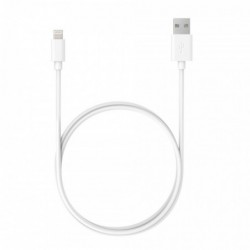 Καλώδιο Σύνδεσης και Φόρτισης Ancus Flow E44 USB σε Lightning 2.0A Data Transfer 480Mbp Λευκό 1μ.