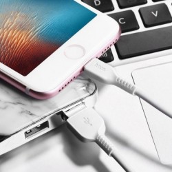 Καλώδιο σύνδεσης Hoco X20 Flash USB σε Lightning 2.0A Λευκό 1m