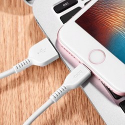 Καλώδιο σύνδεσης Hoco X20 Flash USB σε Lightning 2.0A Λευκό 1m
