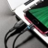 Καλώδιο σύνδεσης Borofone BU16 Skill USB σε Micro-USB με Μαγνητικό Αποσπώμενο Βύσμα Μεταλλικό Μαύρο 1μ