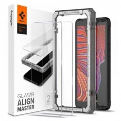 Tempered Glass Full Face Spigen Glas.tR Align Master Slim Samsung G525F Galaxy Xcover 5 (2 τεμ.)