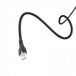 Καλώδιο σύνδεσης Hoco X45 Surplus USB C σε Lightning 2.4A με Ένδειξη LED για φόρτιση και μεταφορά δεδομένων Μαύρο 1m