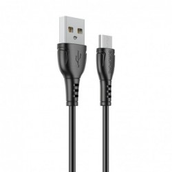 Καλώδιο σύνδεσης Borofone BX51 Triumph USB σε Micro-USB 2.4A 1μ Μαύρο