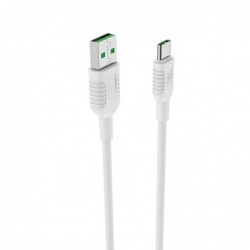 Καλώδιο σύνδεσης Borofone BX33 Billow USB σε USB-C με 4.5V / 5A or 5V / 4.5A 22W 1μ Λευκό