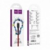 Καλώδιο σύνδεσης Hoco U31 Benay Braided με Νάυλον Κορδόνι USB σε Micro-USB 2.4A Κόκκινο 1,2m