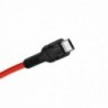 Καλώδιο σύνδεσης Hoco U31 Benay Braided με Νάυλον Κορδόνι USB σε Micro-USB 2.4A Κόκκινο 1,2m