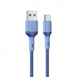 Καλώδιο Σύνδεσης Hoco X65 Prime USB σε USB-C για Γρήγορη Φόρτιση και Μεταφορά Δεδομένων 2.4A Μπλε 1m