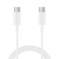 Καλώδιο Σύνδεσης και Φόρτισης Ancus Flow E44 USB-C σε USB-C 2.0A 480Mbps Data Transfer Λευκό 1μ.
