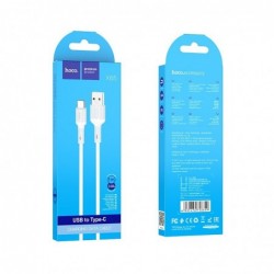 Καλώδιο Σύνδεσης Hoco X65 Prime USB σε USB-C για Γρήγορη Φόρτιση και Μεταφορά Δεδομένων 2.4A Λευκό 1μ