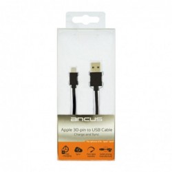 Καλώδιο σύνδεσης Ancus HiConnect USB σε Micro-USB 2.4A Μαύρο 1m