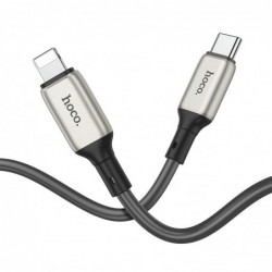 Καλώδιο σύνδεσης Hoco X66 Howdy PD 20W USB-C σε Lightning 2.4A  Γκρι 1m
