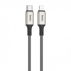 Καλώδιο σύνδεσης Hoco X66 Howdy PD 20W USB-C σε Lightning 2.4A  Γκρι 1m