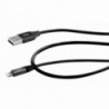 Καλώδιο σύνδεσης Maxcom USB σε Lightning MFI 2.4A Fast Charge Μαύρο 1μ