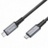 Καλώδιο σύνδεσης Hoco US01 USB3.1 GEN2 10Gbps 100W Super-Speed USB-C σε USB-C 3.0A  1,2m Μαύρο