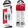 Καλώδιο Σύνδεσης Energizer Bicolor 2.4A Micro-Usb 1.2m Μαύρο