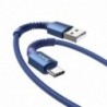 Καλώδιο σύνδεσης Hoco X71 Especial 3A USB σε USB-C με Εύκαμπτο Βύσμα και Braided Καλώδιο Μπλέ 1m